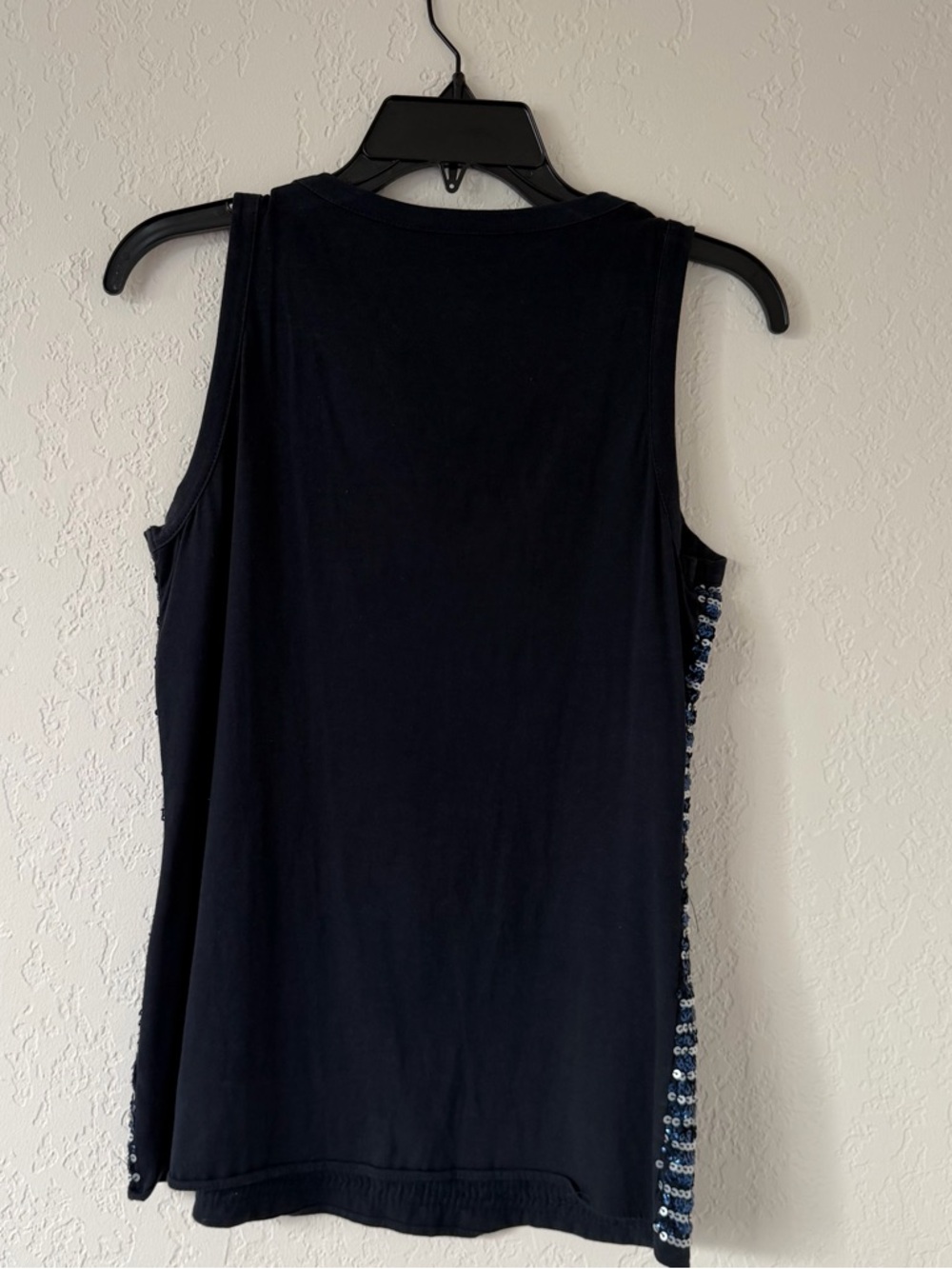 Banana Republic Navy Sequins Scoop Neck Tank - Picture 2 of 6